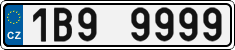 License plate of the Czech Republic, Cars (2001)