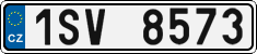 License plate of the Czech Republic, Cars (2001)