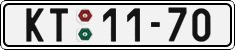 License plate of the Czech Republic, Cars (1960)