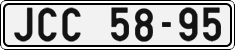 License plate of the Czech Republic, Cars (1960)