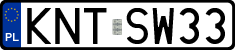 License plates of Poland, Regular car plates