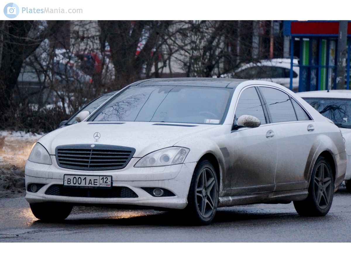 в 001 ае 12, Mercedes-Benz S-Klasse 7th gen (W221/V221), 2005–2013