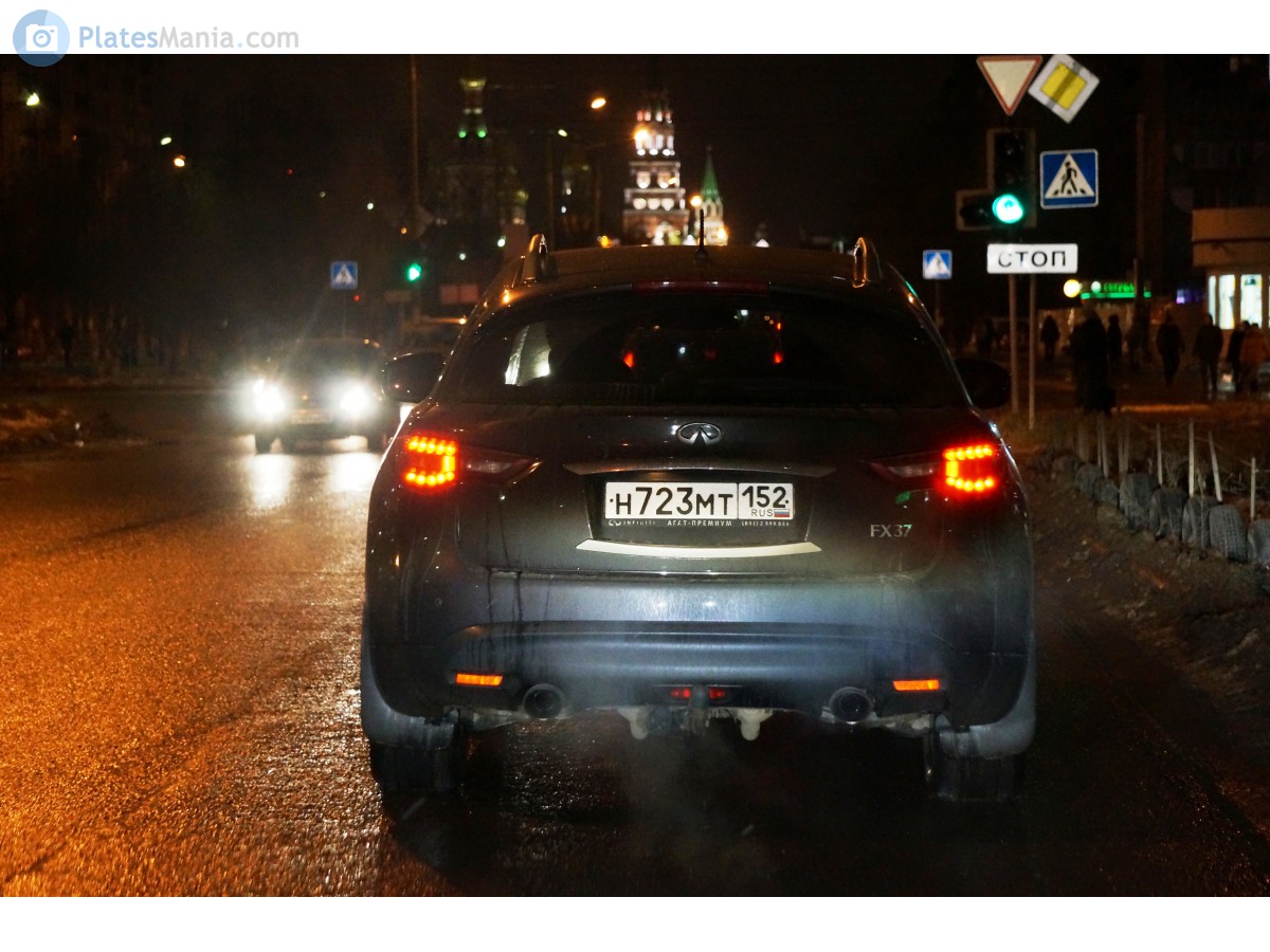 н 723 мт 152, Infiniti QX70/FX-Series 2nd gen FX/QX (S51), 2008–2017