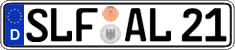 German license plate, Regular plates