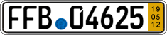 German license plate, Short-term transit plates
