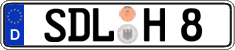 German license plate, Regular plates