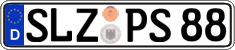 German license plate, Regular plates