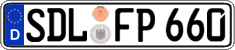 German license plate, Regular plates