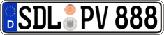 German license plate, Regular plates
