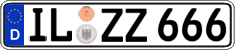 German license plate, Regular plates