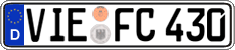 German license plate, Regular plates