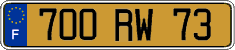 French license plate, FNI