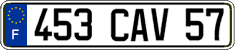 French license plate, FNI