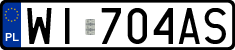 License plates of Poland, Regular car plates