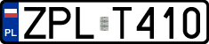 License plates of Poland, Regular car plates
