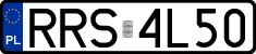 License plates of Poland, Regular car plates