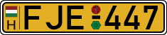 license plates of Hungary, Commercial vehicles (1990)