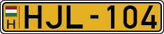 license plates of Hungary, Commercial vehicles (1990)