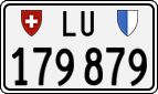 License plate of Switzerland, Cars
