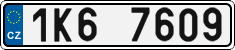 License plate of the Czech Republic, Cars (2001)