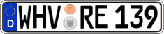 German license plate, Regular plates