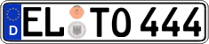 German license plate, Regular plates