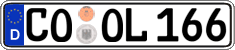 German license plate, Regular plates