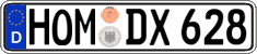 German license plate, Regular plates