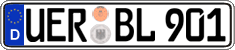German license plate, Regular plates