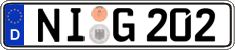 German license plate, Regular plates