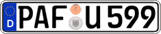 German license plate, Regular plates