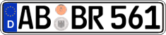 German license plate, Regular plates