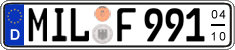 German license plate, Seasonal plates