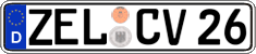 German license plate, Regular plates