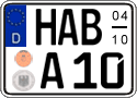 German license plate, Seasonal plates