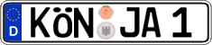 German license plate, Regular plates
