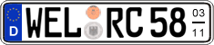 German license plate, Seasonal plates