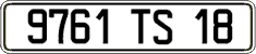 French license plate, FNI