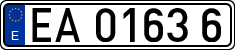 License plates of Spain, Official and military plates