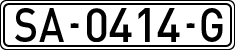 License plates of Spain, 1971 year series