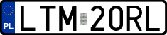 License plates of Poland, Regular car plates