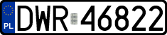 License plates of Poland, Regular car plates