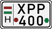 license plates of Hungary, Cars (1990)