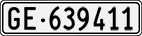 License plate of Switzerland, Cars