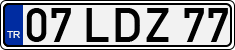 License plate of Turkey, Regular plates