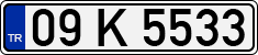 License plate of Turkey, Regular plates