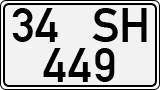 License plate of Turkey, Regular plates