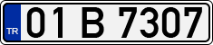 License plate of Turkey, Regular plates