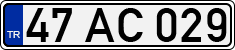 License plate of Turkey, Regular plates