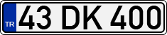 License plate of Turkey, Regular plates